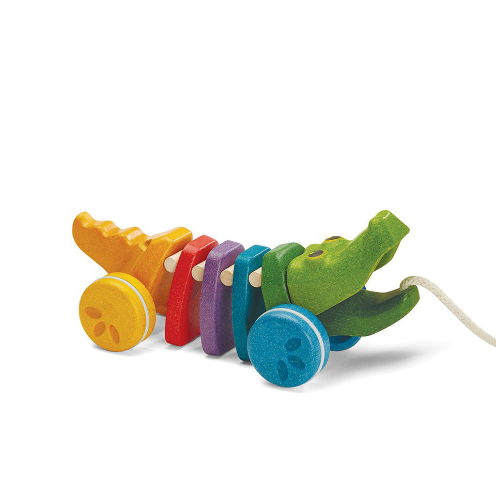 Rainbow Alligator Pull Toy