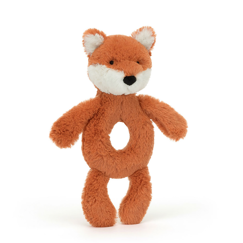 Bashful Fox Cub Ring Rattle