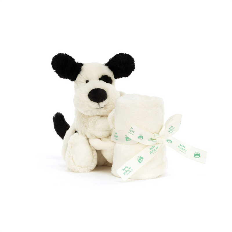 Bashful Black & Cream Puppy Soother