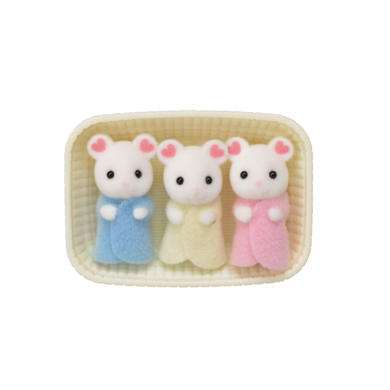 Marshmallow Mouse Triplets