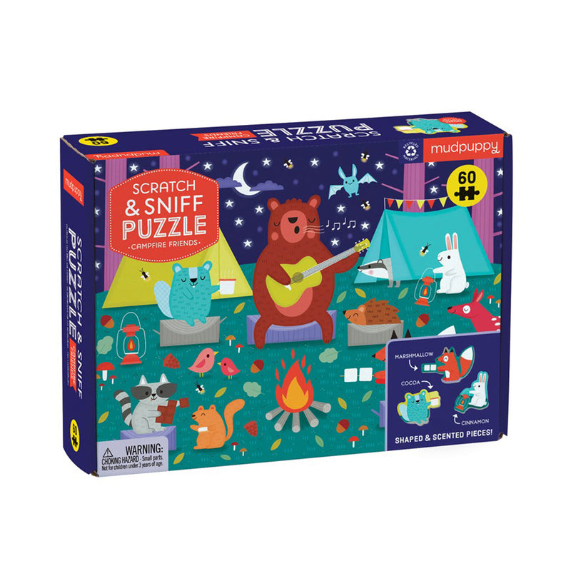 60 Pc Puzzle- Scratch and Sniff Campfire Friends