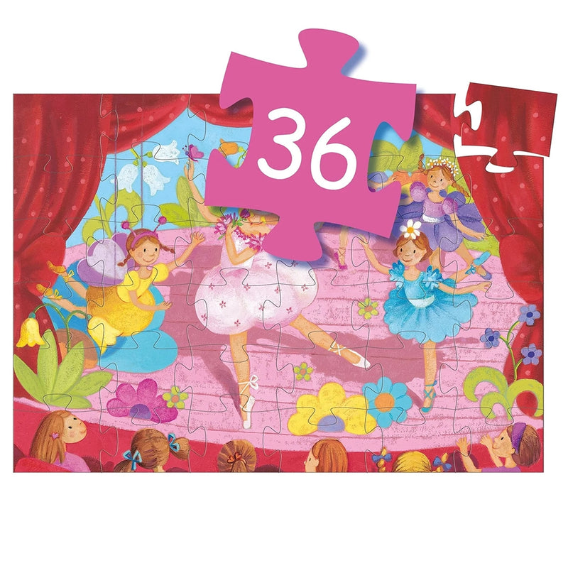 36 Pc Silhouette Box Puzzle- Ballerina