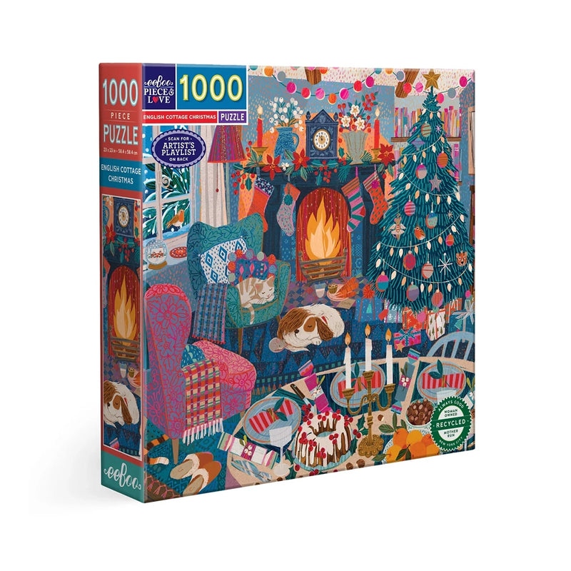 1000 Pc Puzzle- English Cottage Christmas