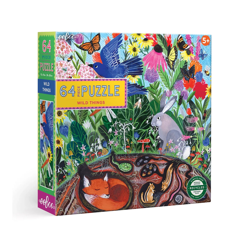 64 Pc Puzzle- Wild Things