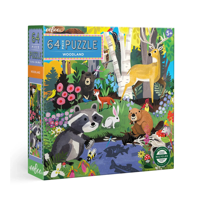 64 Pc Puzzle- Woodland