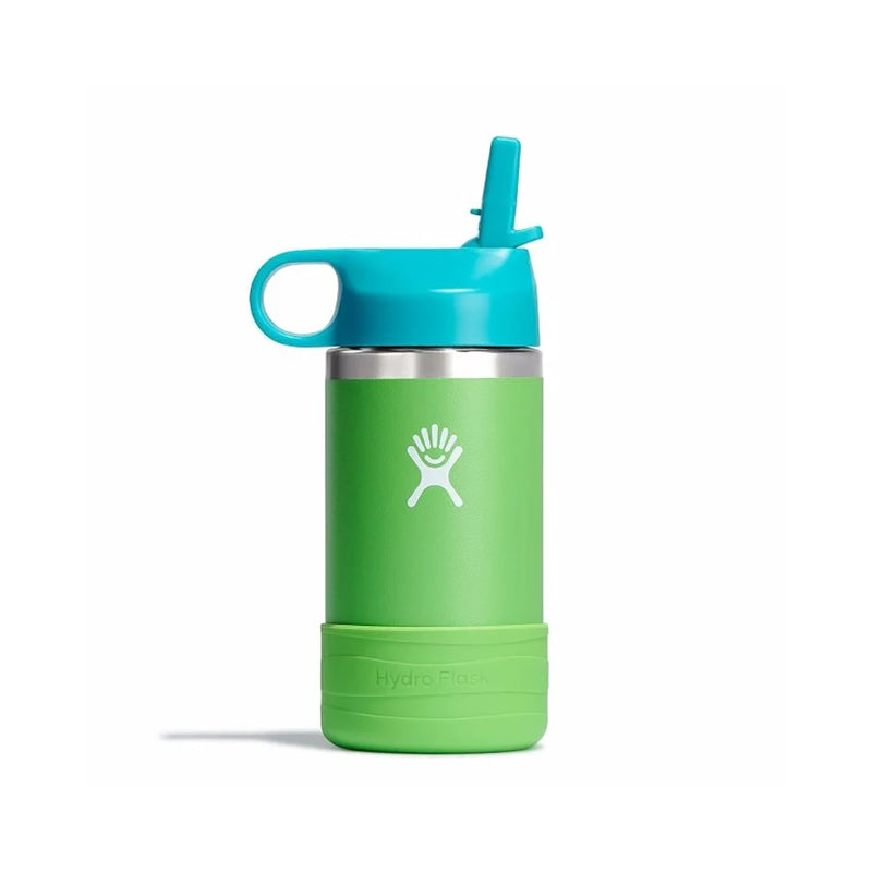 Kids Wide Mouth Straw Lid Water Bottle- 12 oz