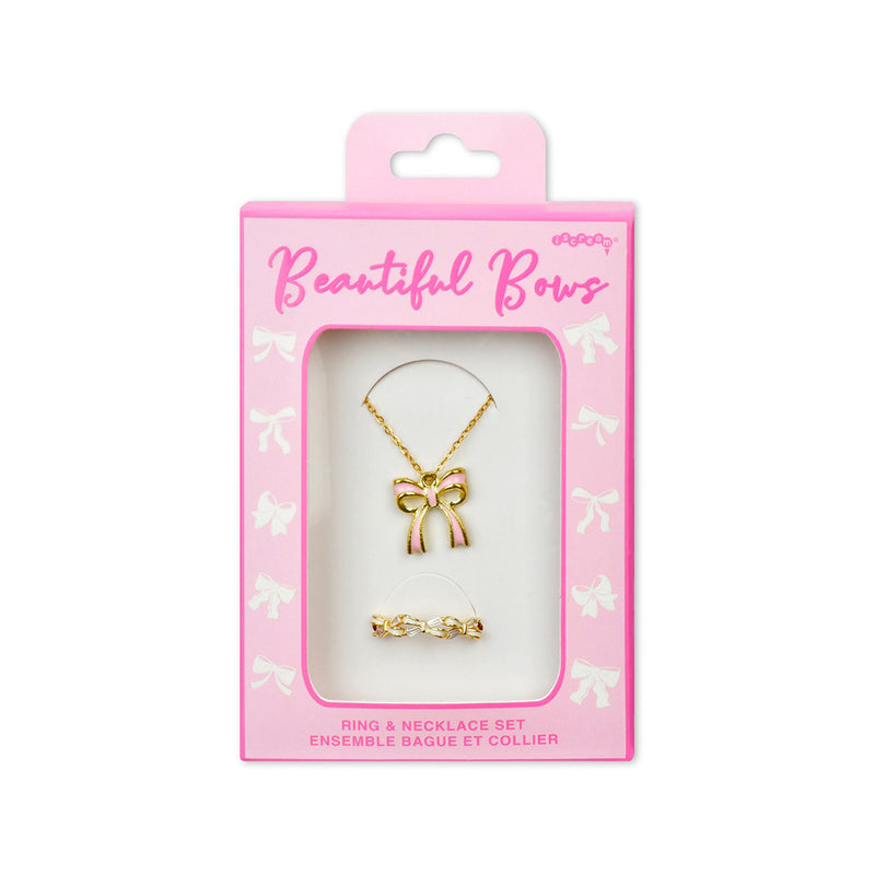 Beautiful Bows Ring and Necklace Set