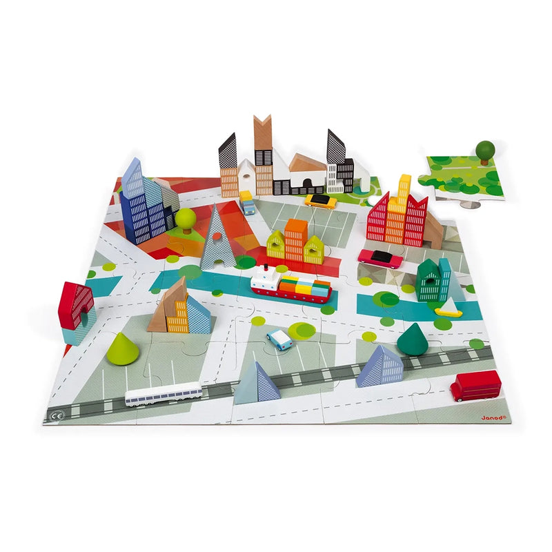 Kubix - City Puzzle 60 pc Block Set