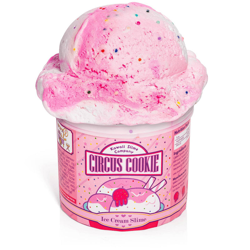 Ice Cream Pint Slime 11 oz- Circus Cookie