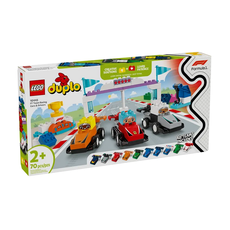 LEGO® Duplo F1® Team Race Cars & Drivers