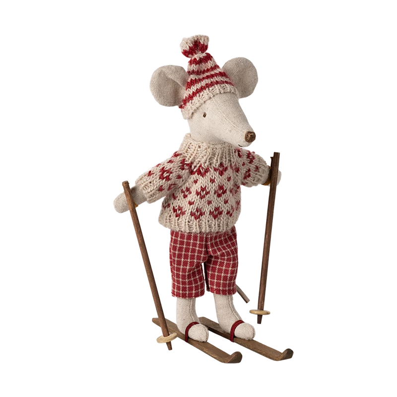 Mum Winter Ski Mouse- Red