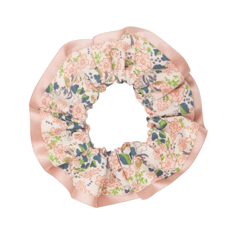 Satin Edge Scrunchie- Peach