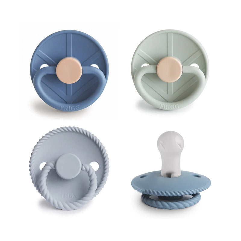 FRIGG Silicone Pacifier 4-Pack- Skyline Serenity