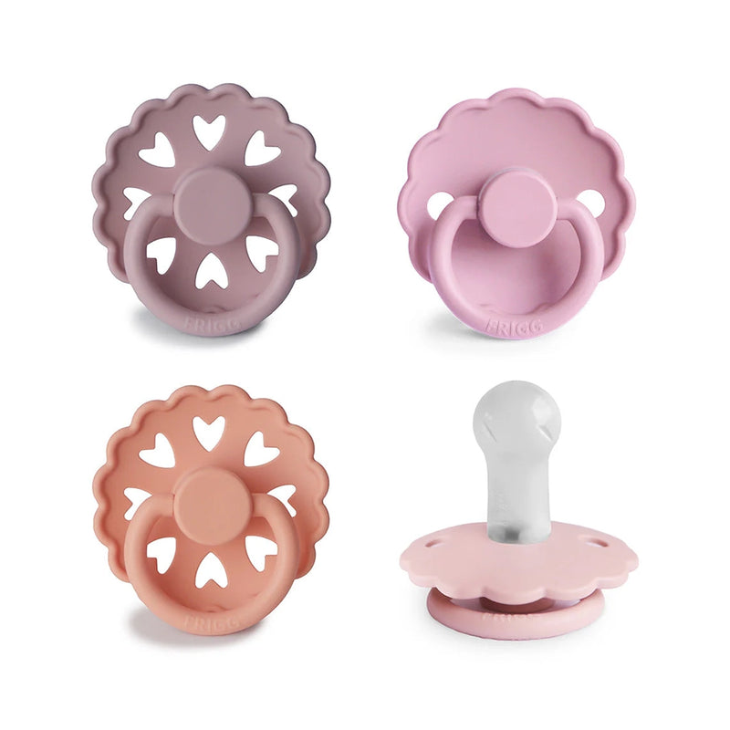 FRIGG Silicone Pacifier 4-Pack- Sunset Bliss