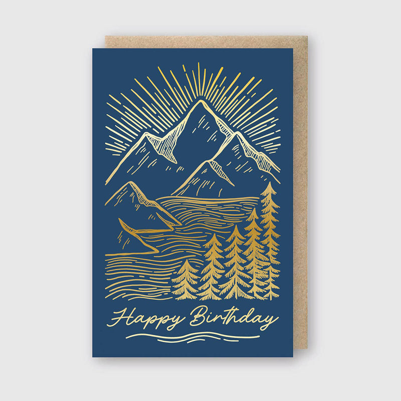 Birthday Mountainscape Card