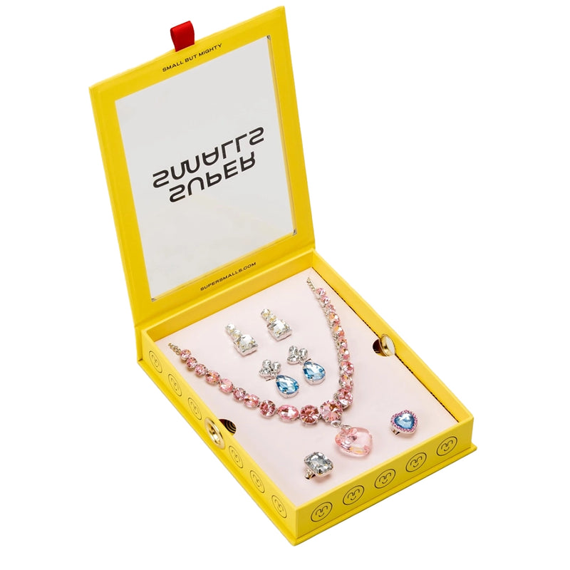 Necklace Set- Pink & Blue Gem