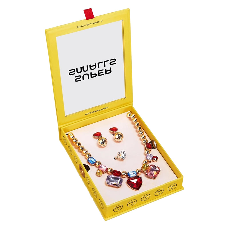 Necklace Set- Red Heart Gem