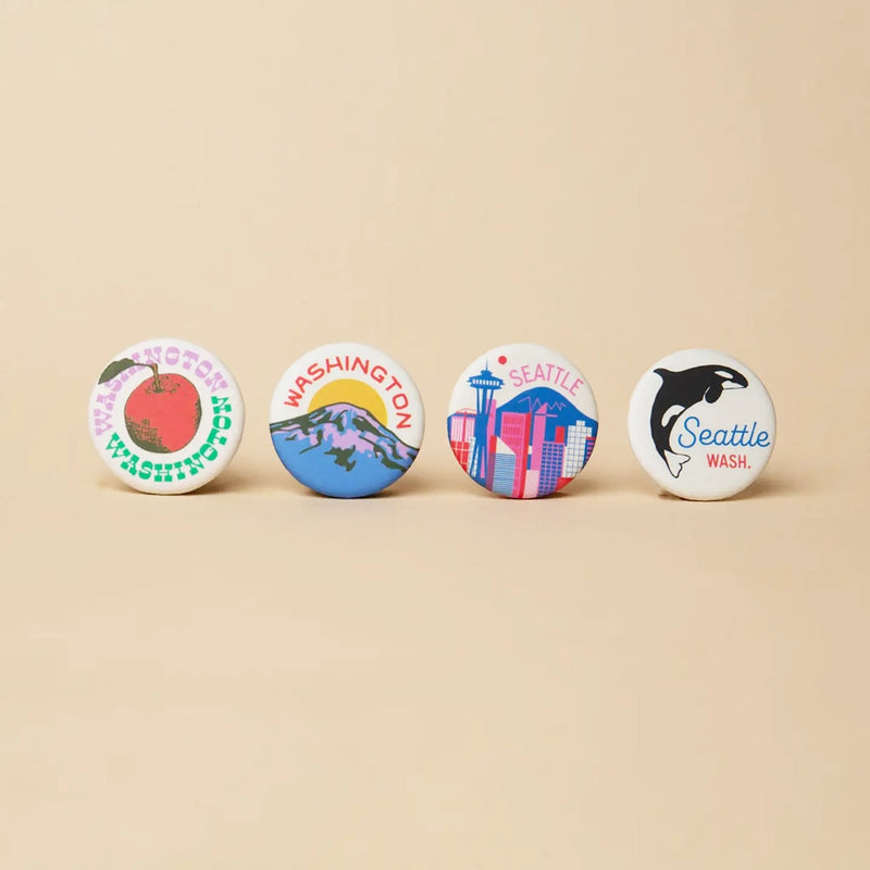 PNW Button Pack of 4