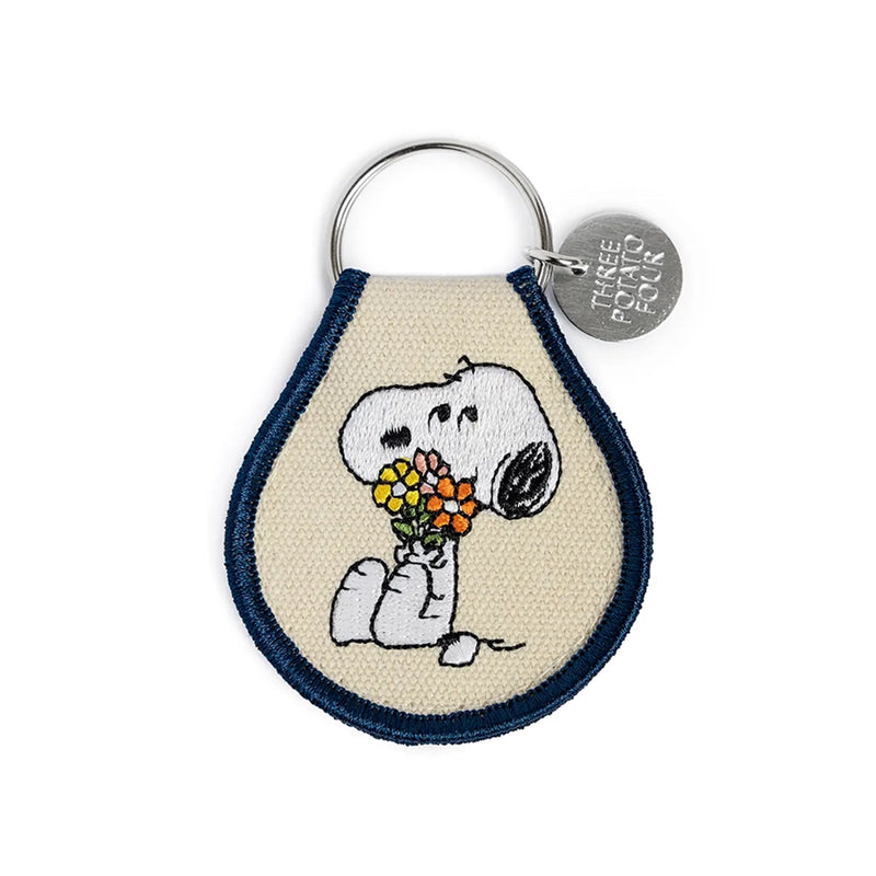 Patch Keychain- Snoopy Flower Bouquet