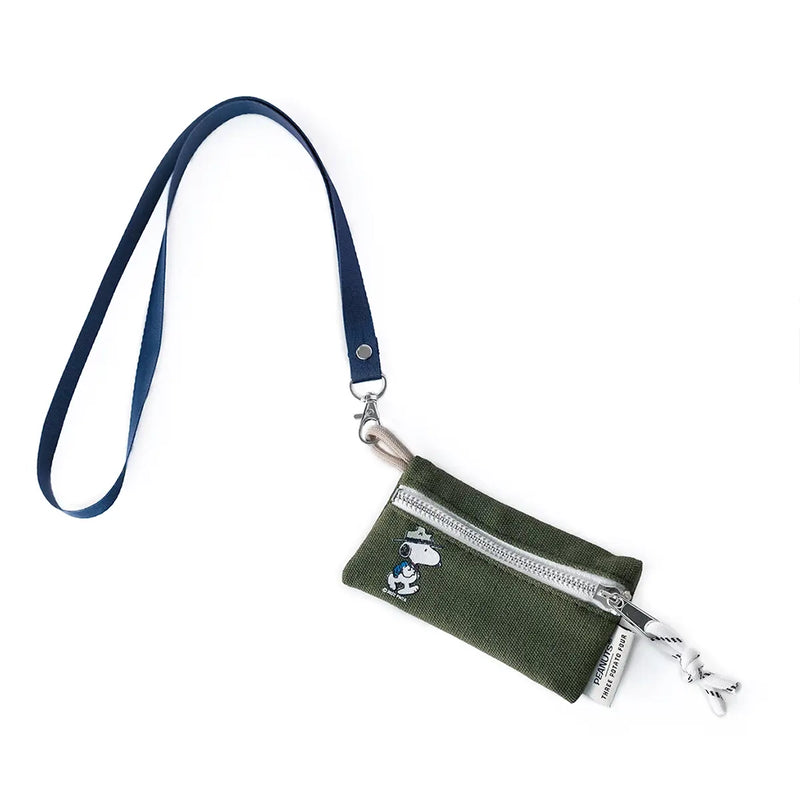 Snoopy Hike Lanyard Zip Wallet