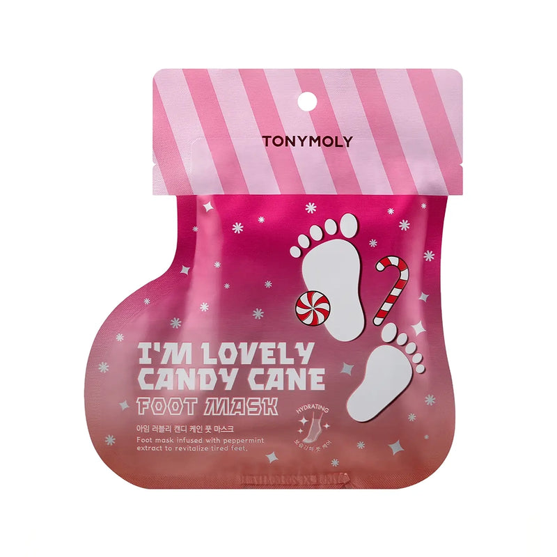 I'm Lovely Candy Cane Foot Mask